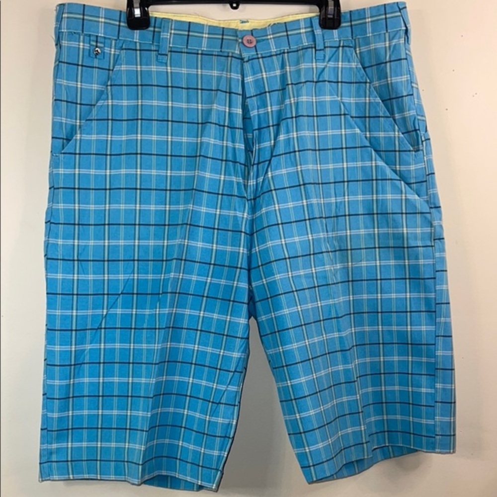 Waimea Blue Plaid Men's Shorts Size 40 Waist #20